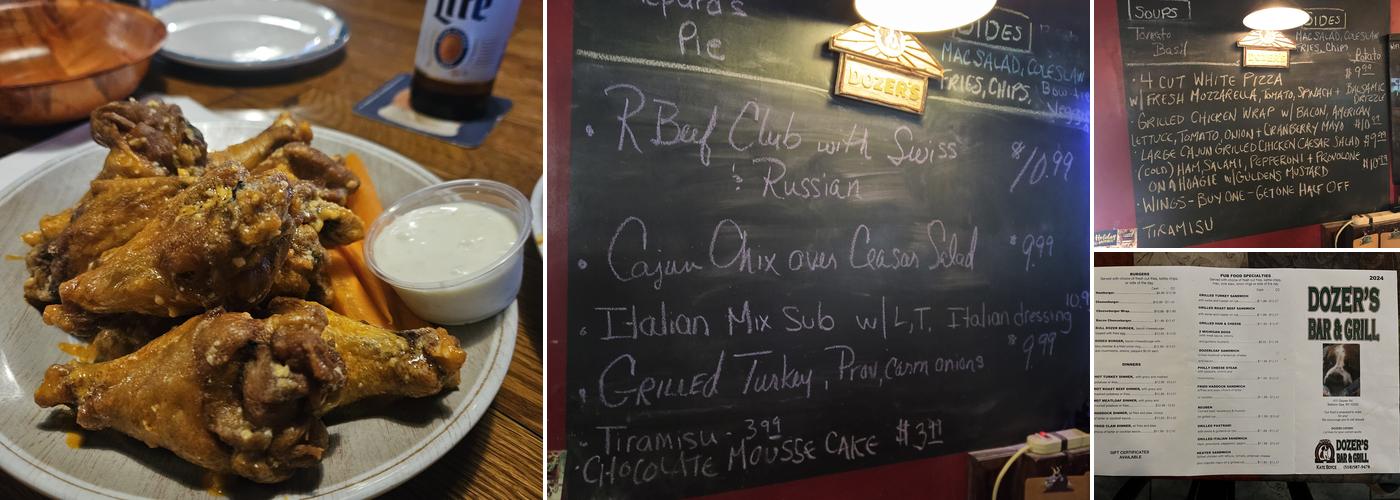 Dozer's Menu