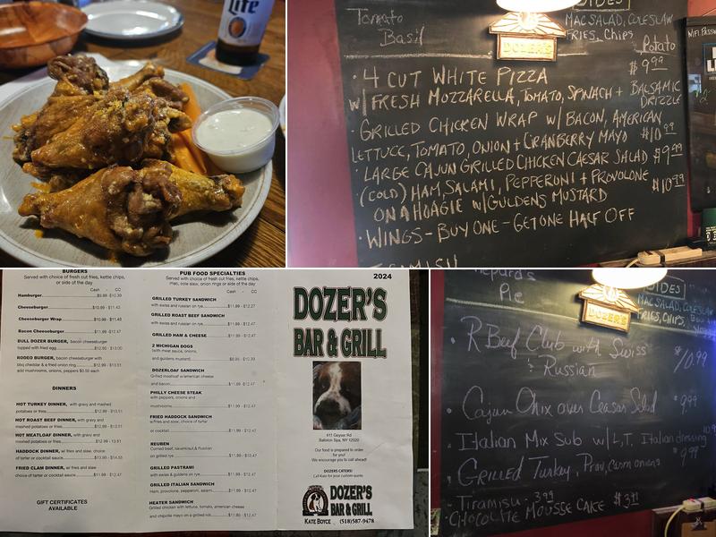 Dozer's Menu