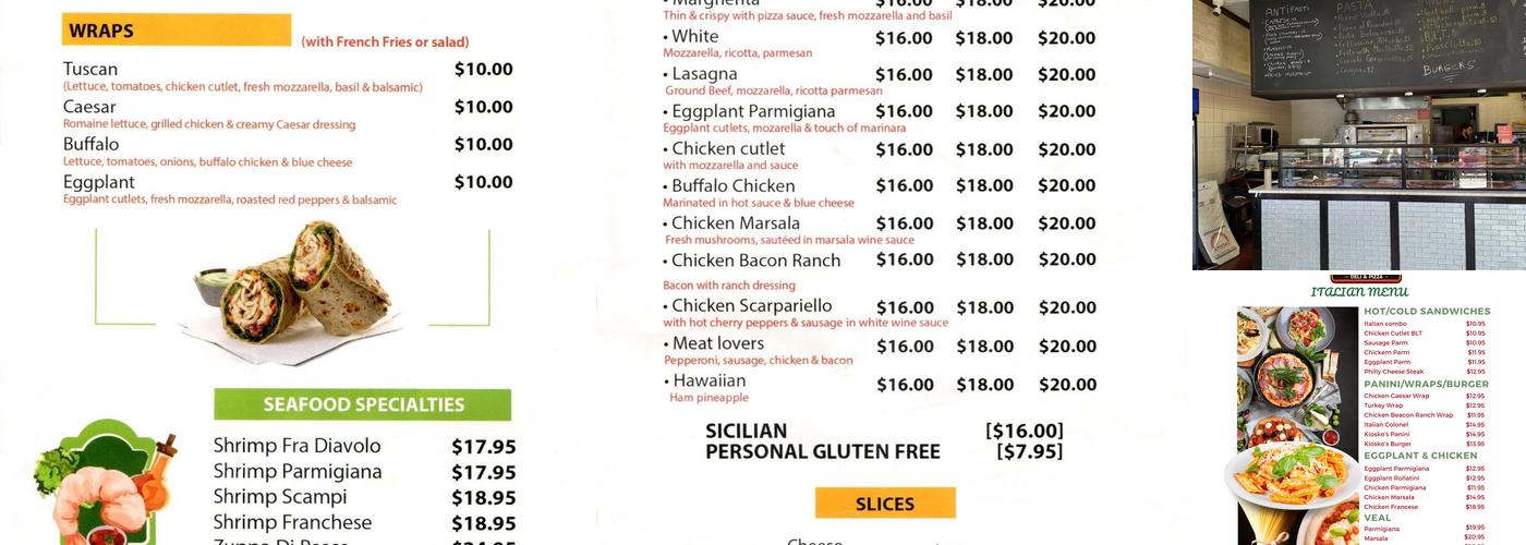 Annabella's Pizza & Pasta Menu