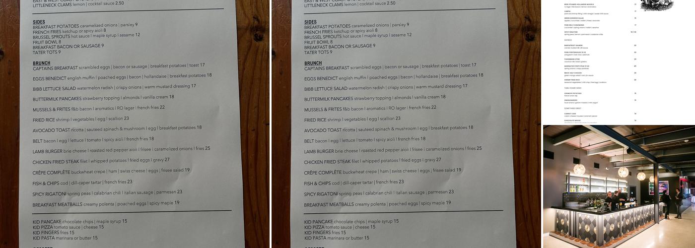 Fin & Brew Menu
