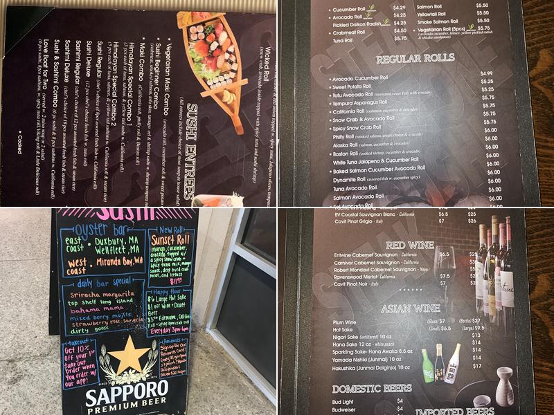 Steak Stone & Sushi Menu