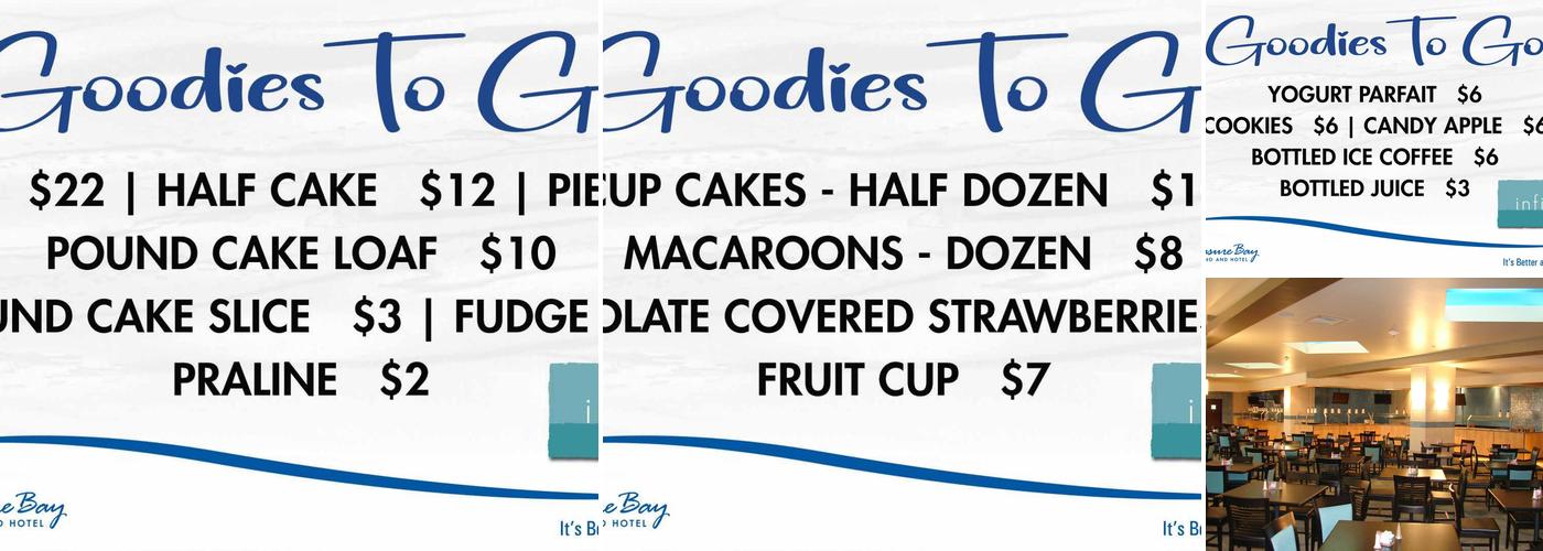 Infinity Buffet Menu