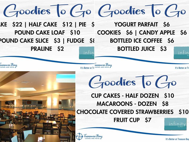 Infinity Buffet Menu