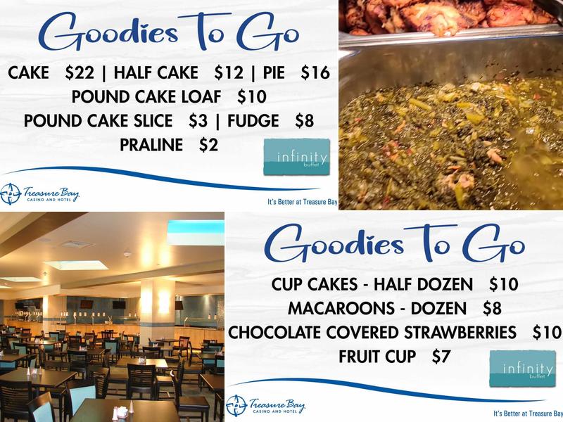 Infinity Buffet Menu
