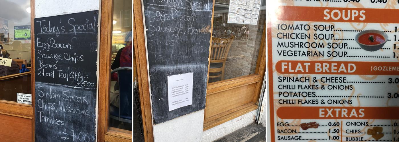 Saray Broadway Cafe Menu