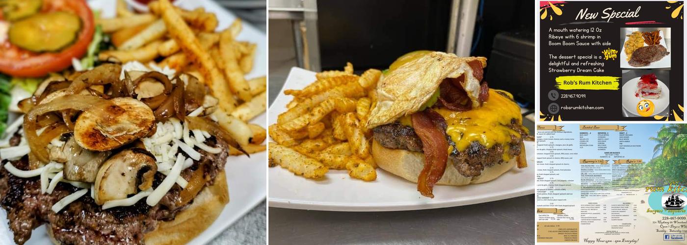 Rob's Rum Kitchen Menu