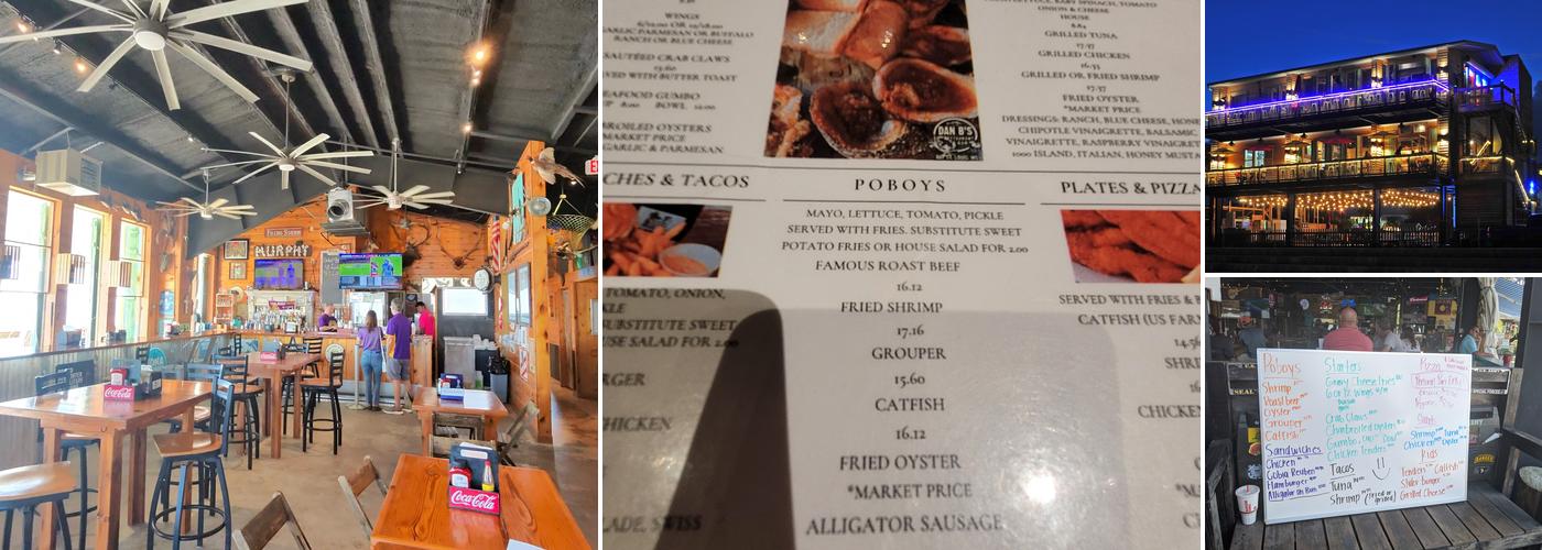 Dan B's Restaurant & Bar Menu