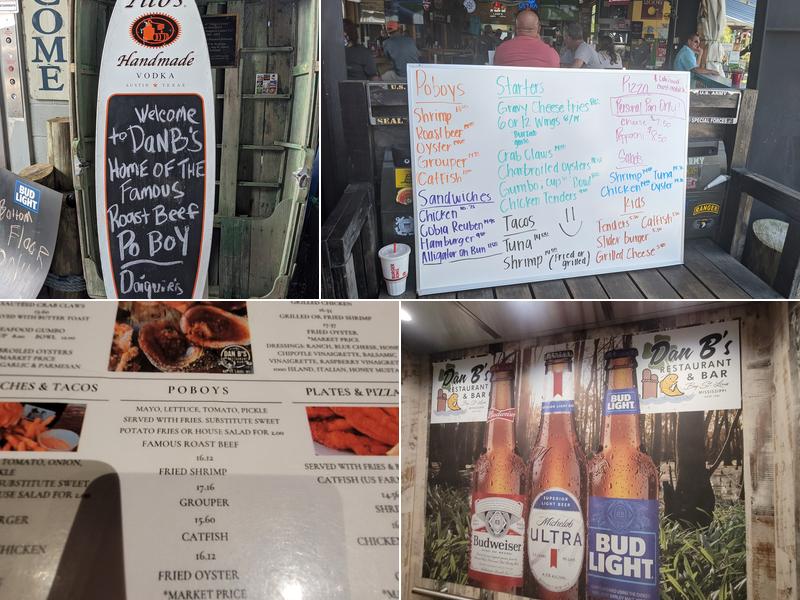 Dan B's Restaurant & Bar Menu