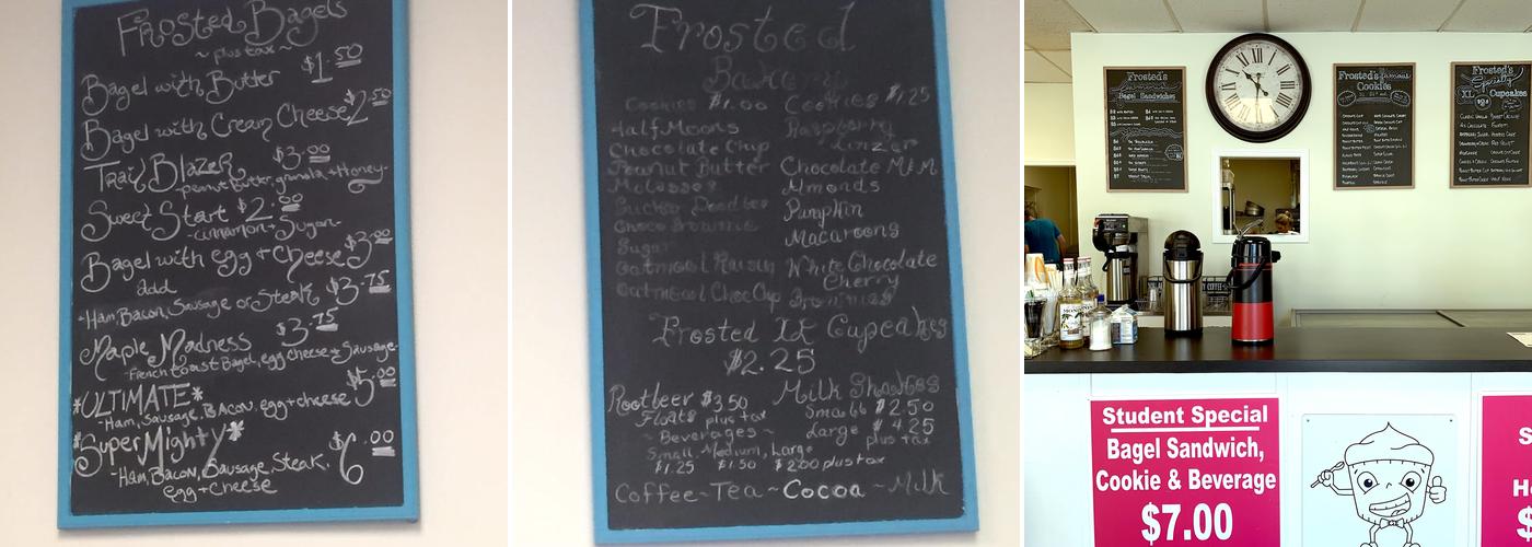 Frosted Menu