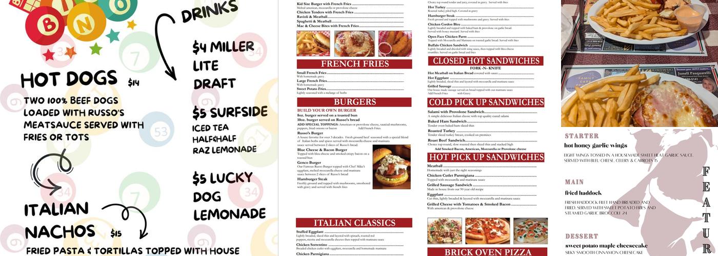 Russo's Grill Menu