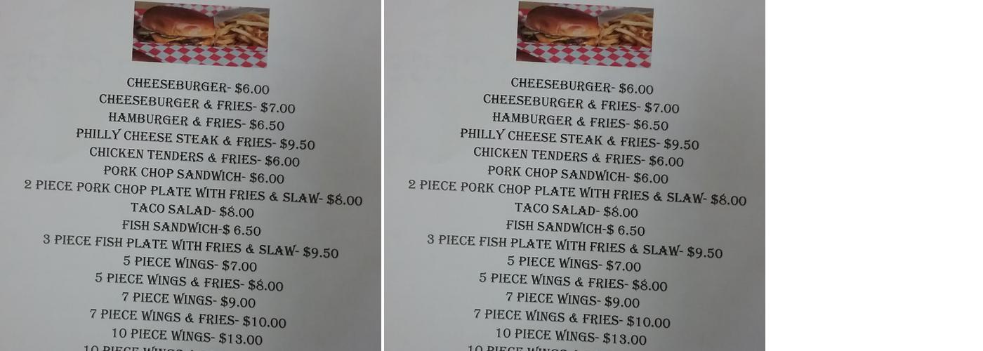A&M HOMEMADE BURGERS AND WINGS Menu