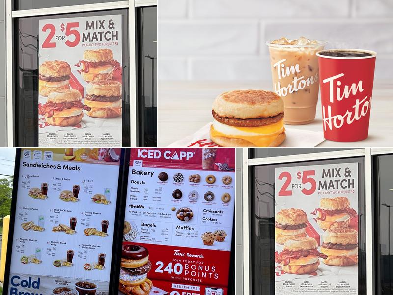 Tim Hortons Menu