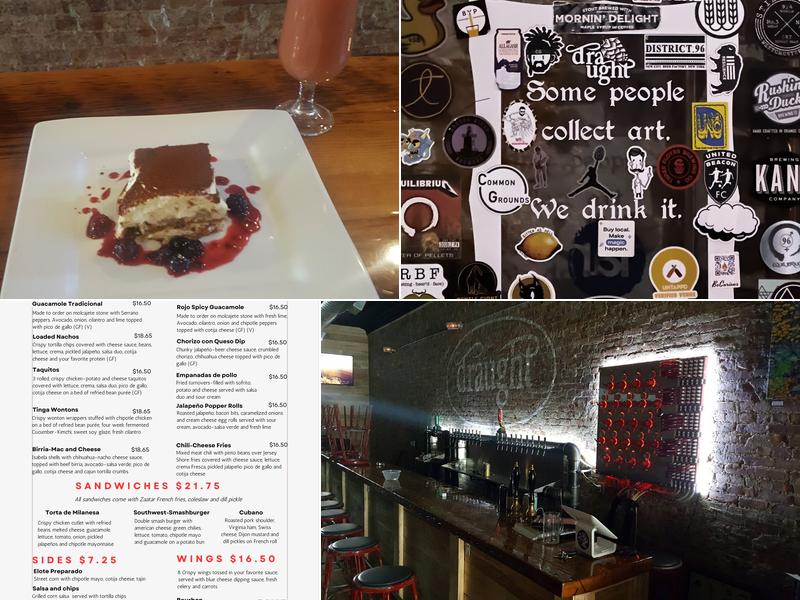 Draught Industries Menu