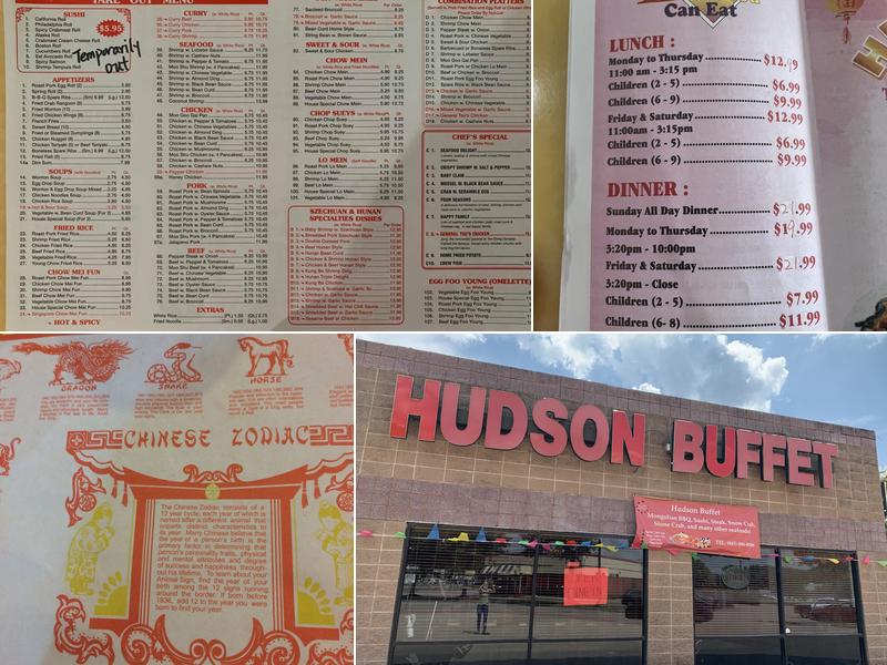 Hudson Buffet Menu