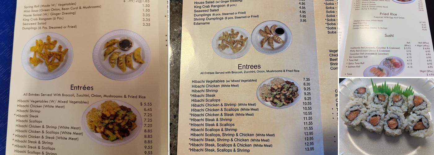 Kiko Japan Express Menu