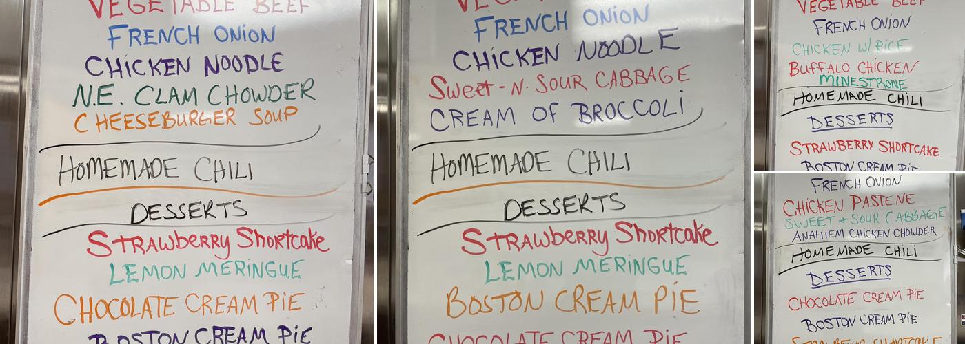 Poopie Di Manno's Lunch Inc Menu