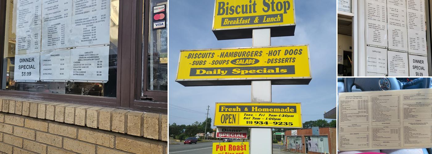 Biscuit Stop Menu