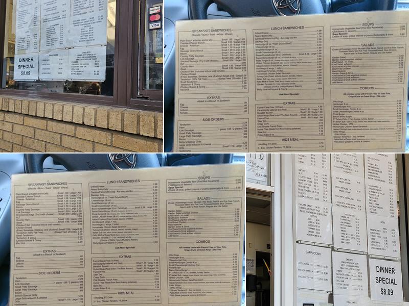 Biscuit Stop Menu