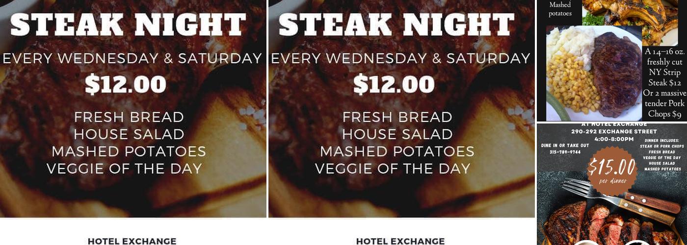 Hotel Exchange Menu