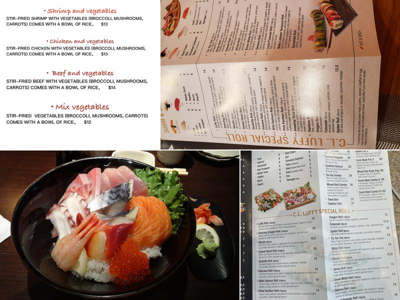 C.L. Luffy Japanese Restaurant Menu