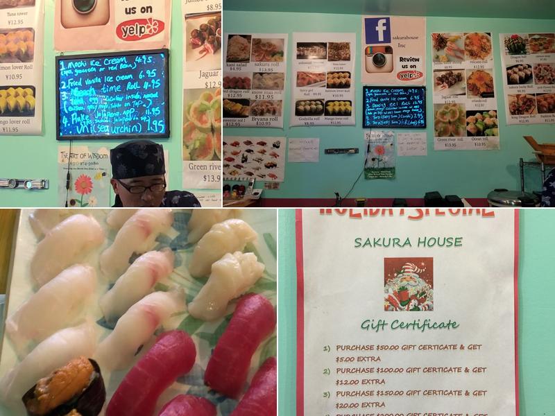 Sakura House Menu