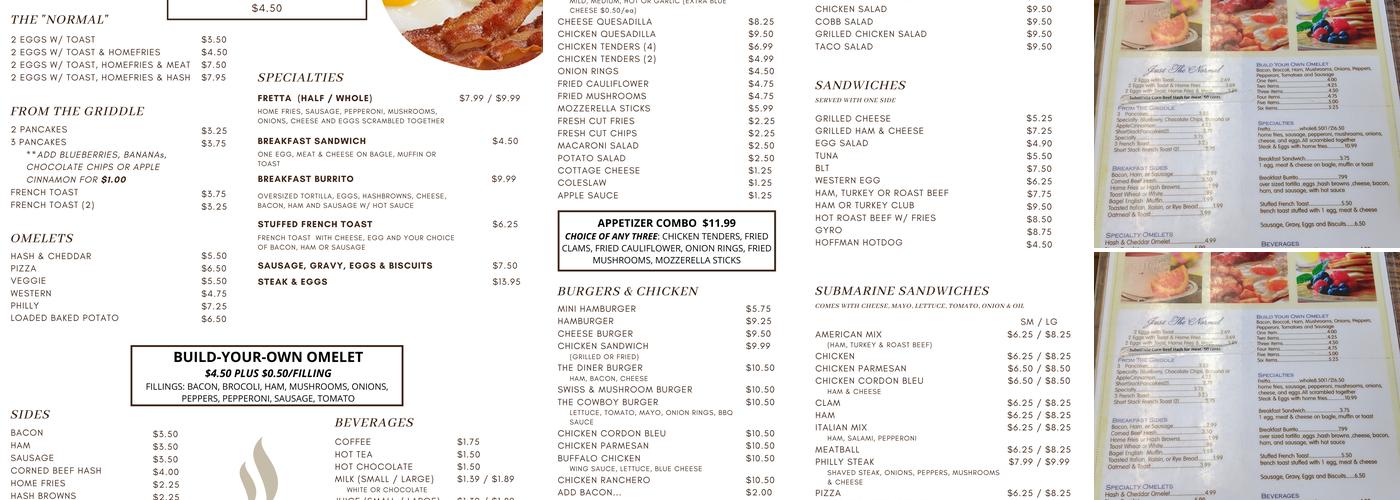 Dawn's Diner Palermo NY Menu