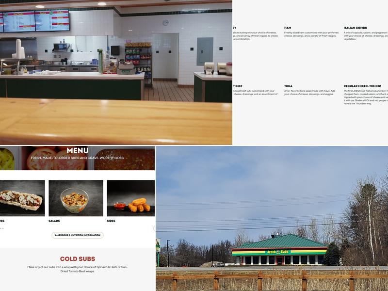 Jreck Subs Menu