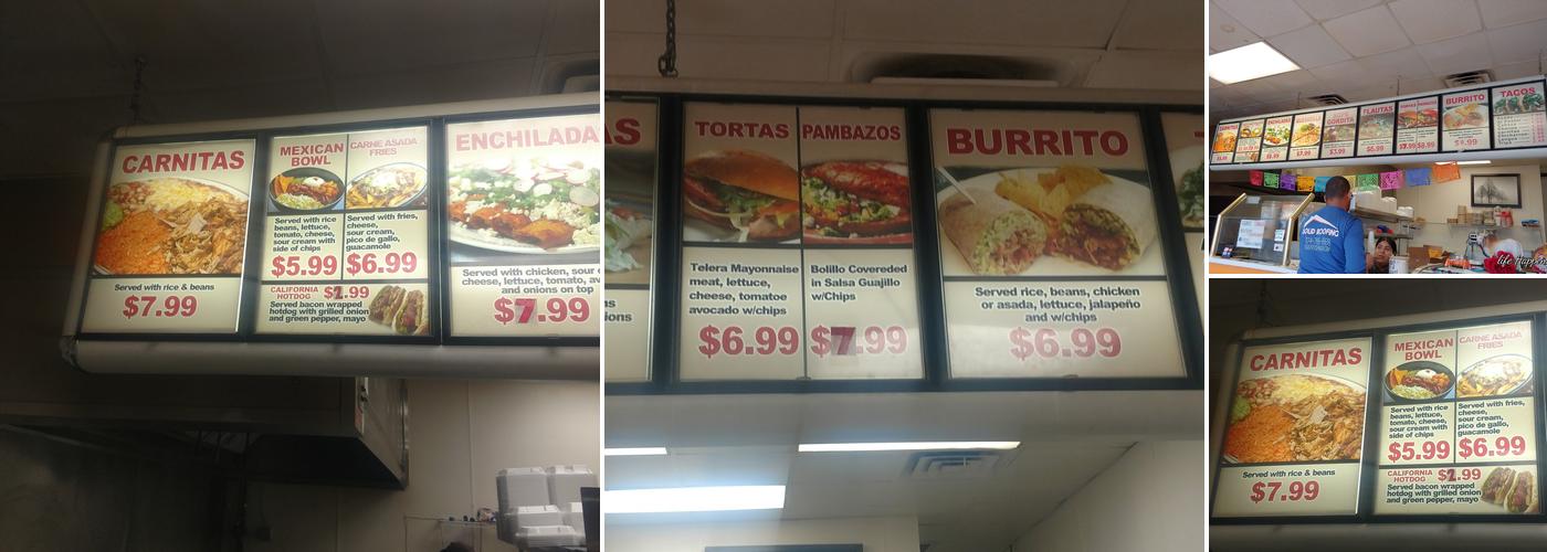 Taqueria La Pasadita Menu
