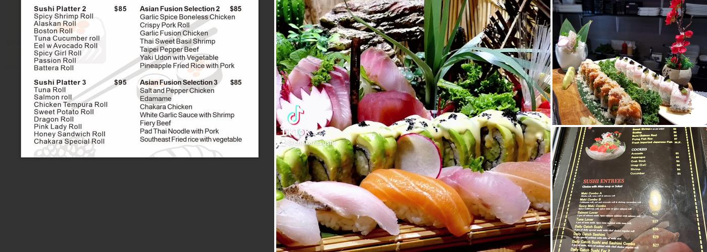Chakara Sushi & Bar Menu
