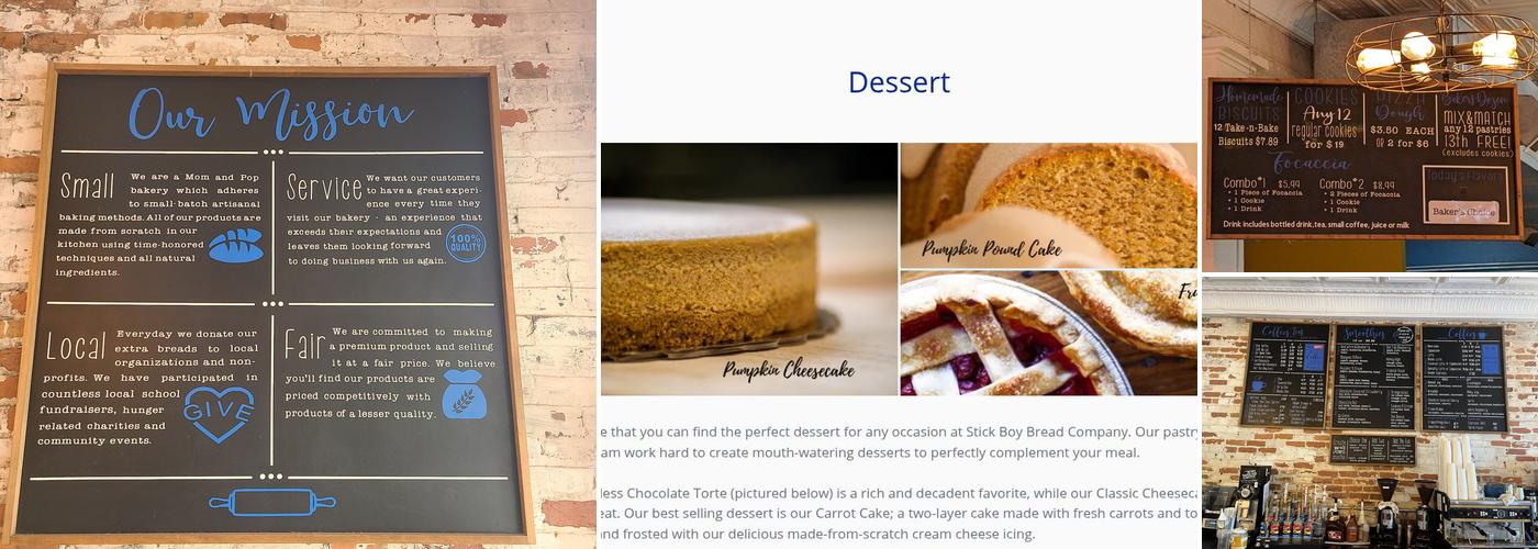 Stick Boy Bread Co Menu