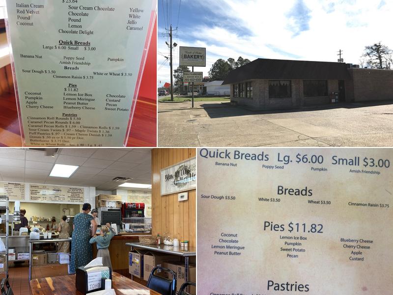 Touch of Home Bakery Menu