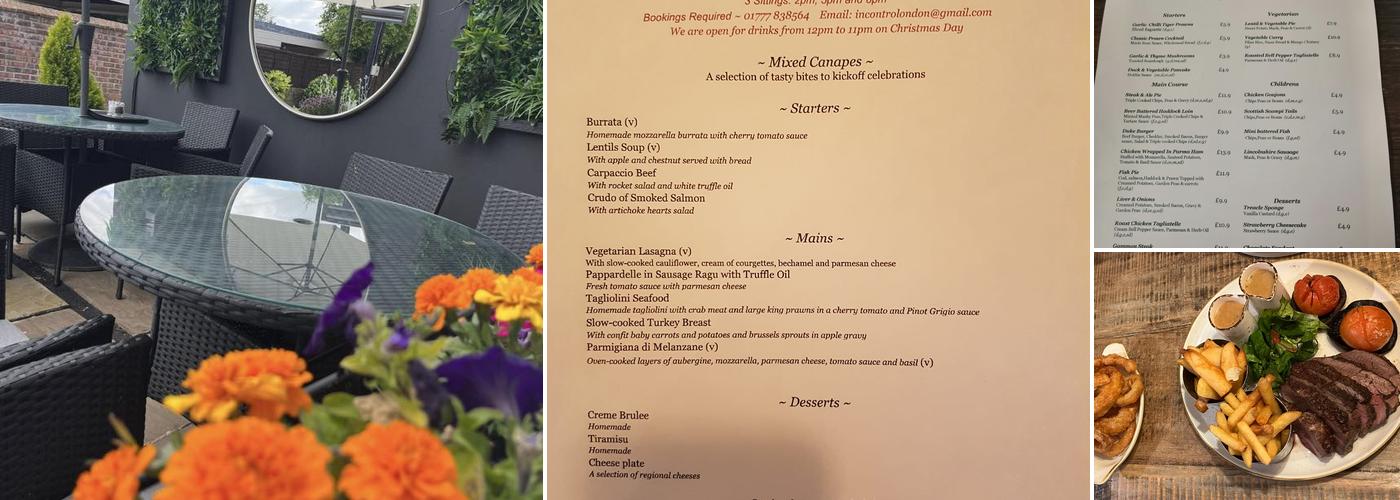 The Duke William Menu