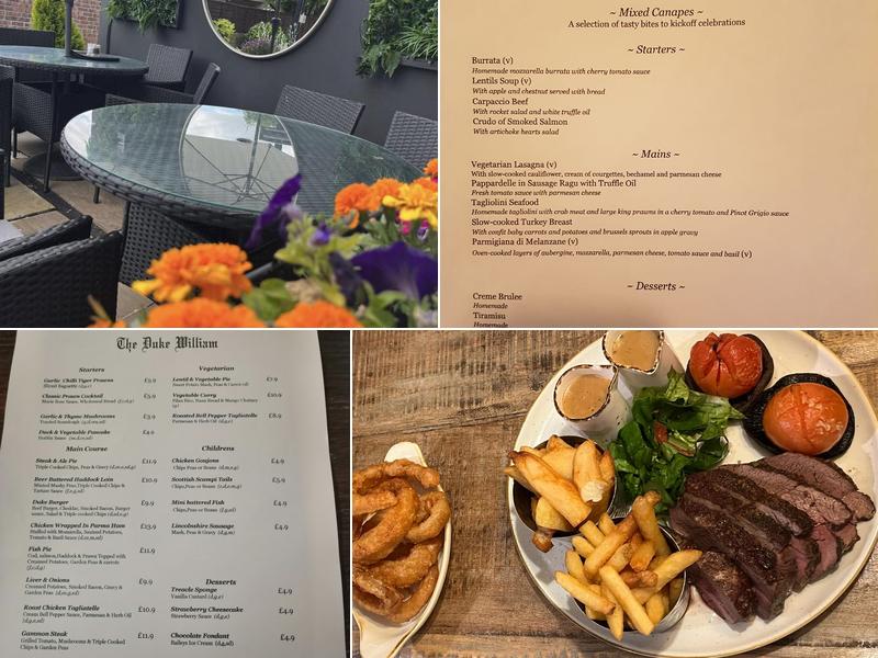 The Duke William Menu