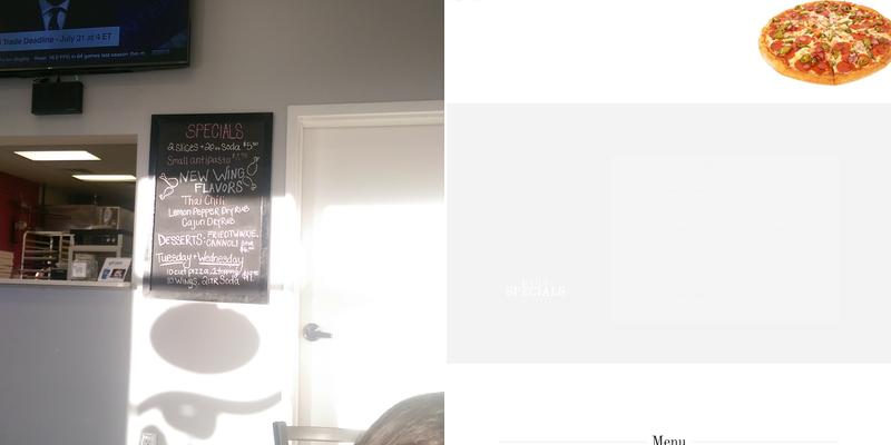 Red Front Menu