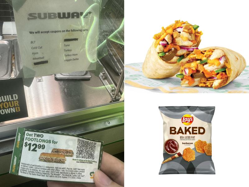 Subway Menu