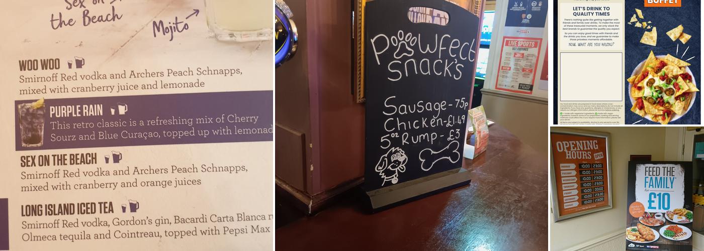 The Three Horse Shoes Menu