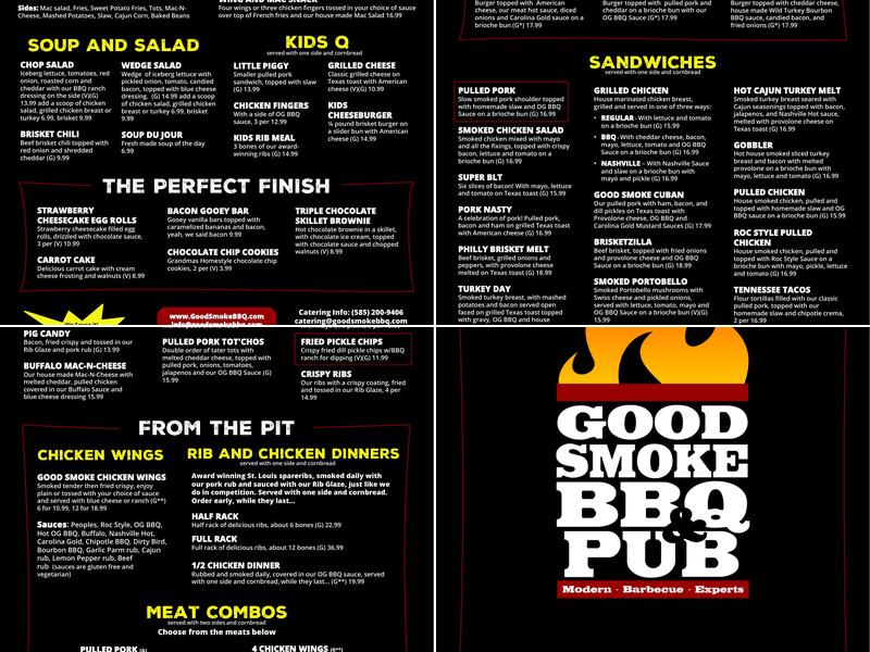Good Smoke BBQ & Pub Menu