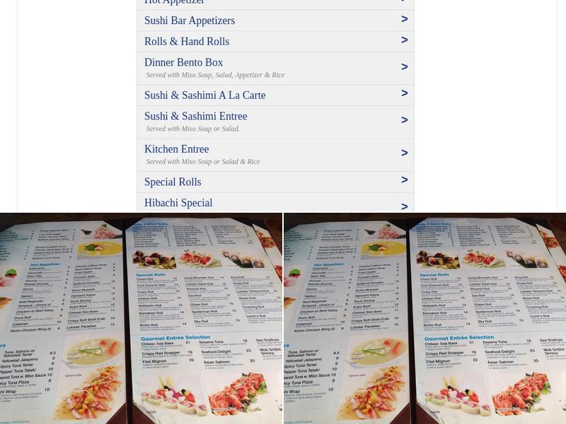 Kicho Menu