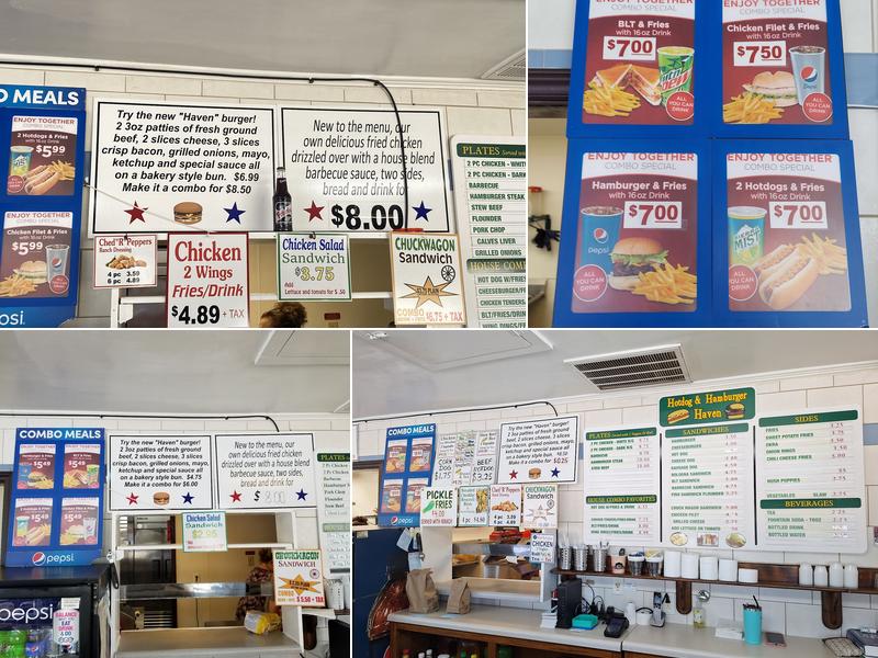 Hotdog & Hamburger Haven Menu