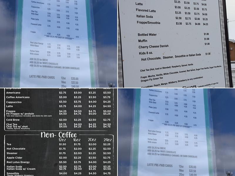 The Beartooth Beanery Menu