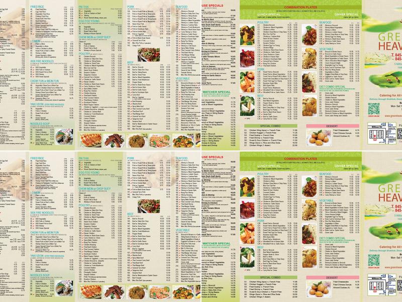 Green Heaven Menu
