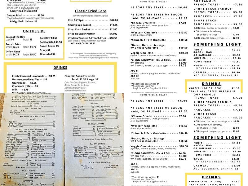 Star Confectionery Store Menu