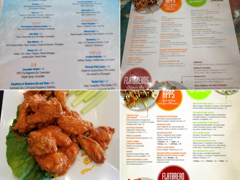 Seaside Grill Menu