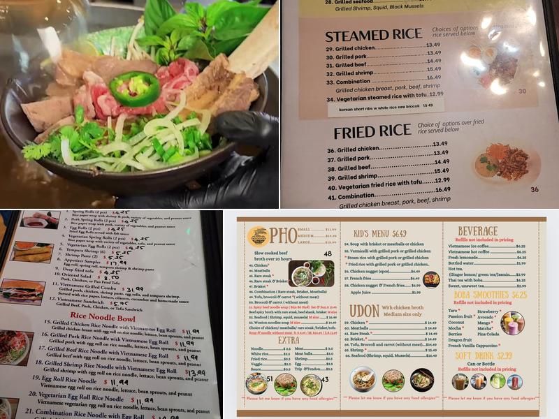 Pho Le Menu