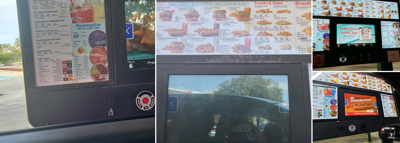 Sonic Drive-In Menu
