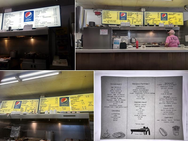 Ayden Pool Hall Menu