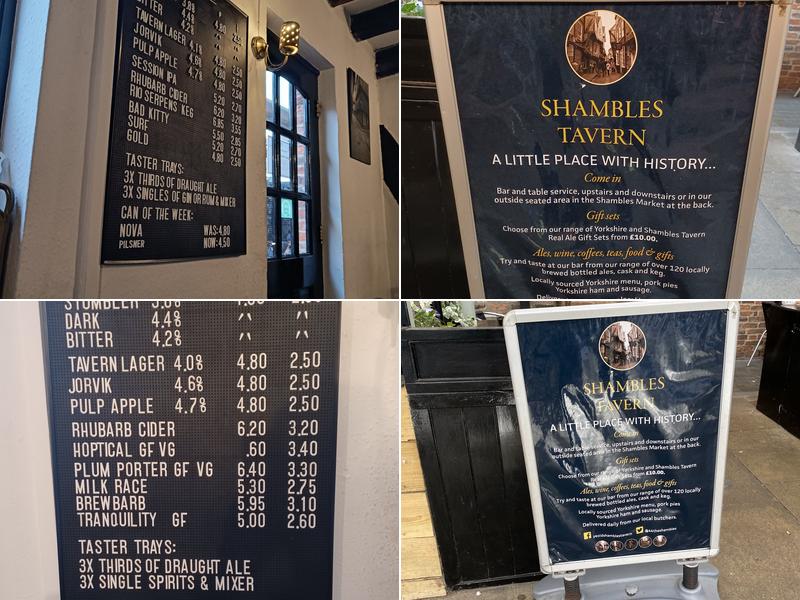 Shambles Tavern Menu