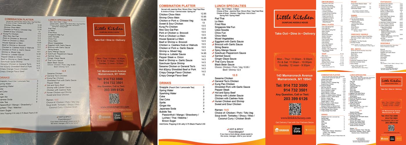 Little Kitchen Menu