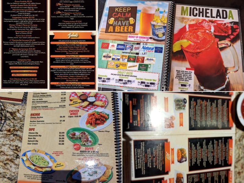 Compadres Tequila Lounge Menu