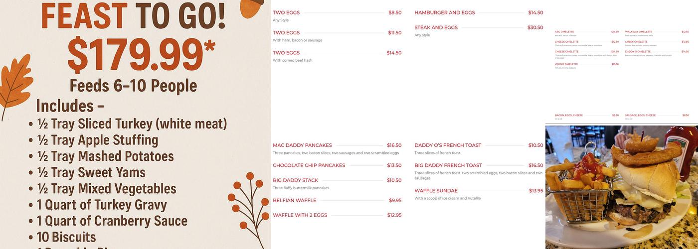 Daddy O's Menu